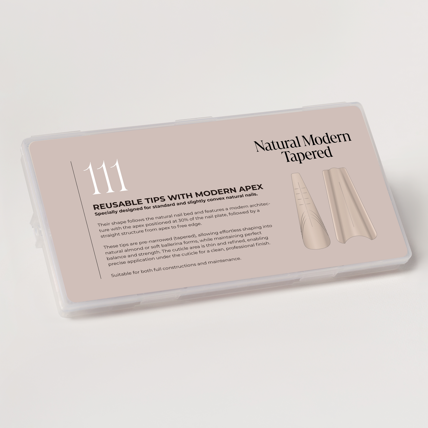 Natural modern tapered tips