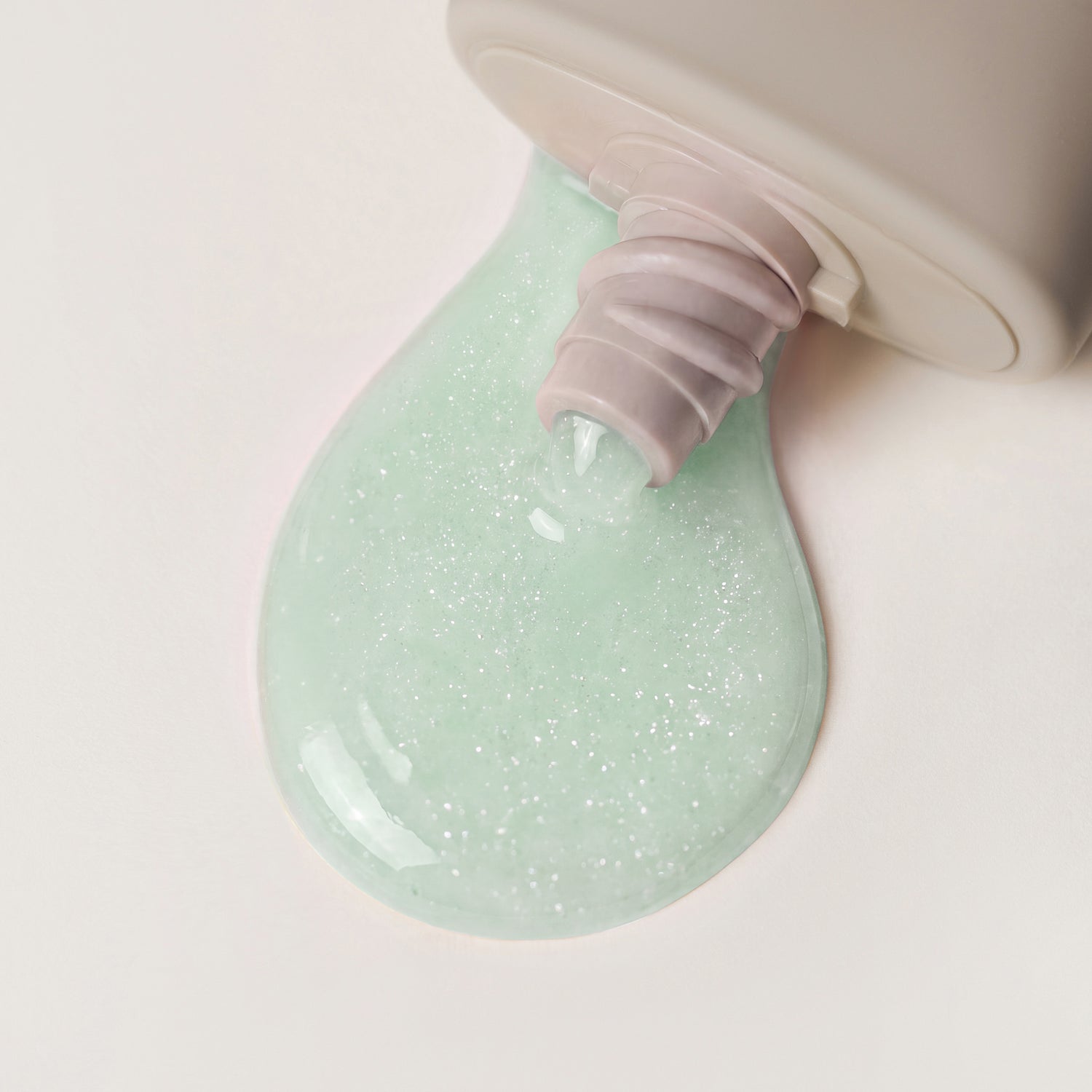 Mint White Shimmer Easy File Acrygel