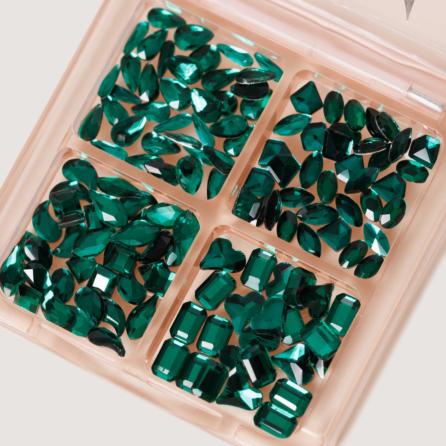 Mixed Shapes Crystals - Smarald Medium