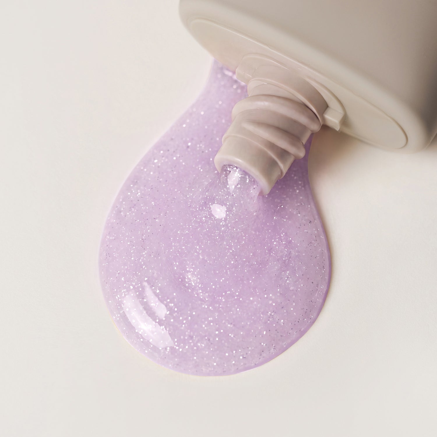 Purple White Shimmer Easy File Acrygel