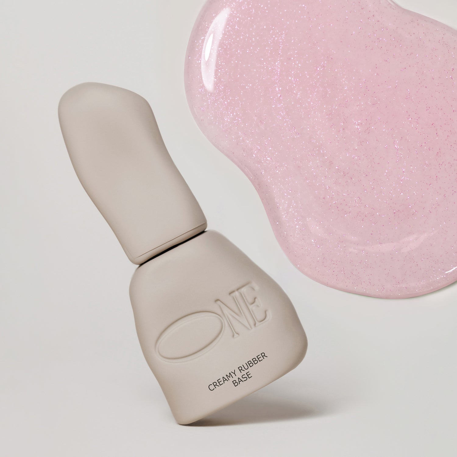Creamy Rubber Base Soft Light Pink - Pink Shimmer