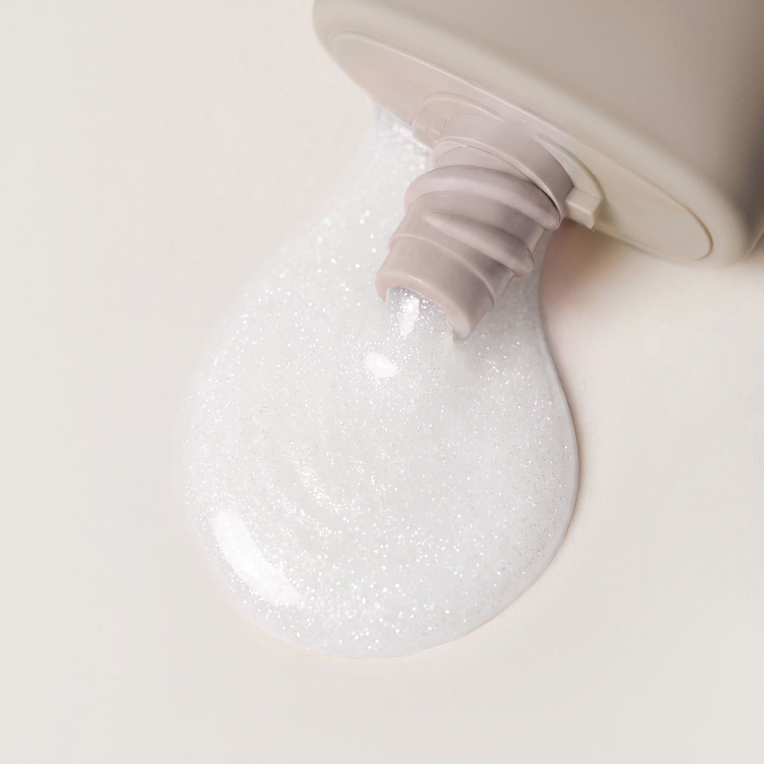 Soft White - White Shimmer Easy File Acrygel