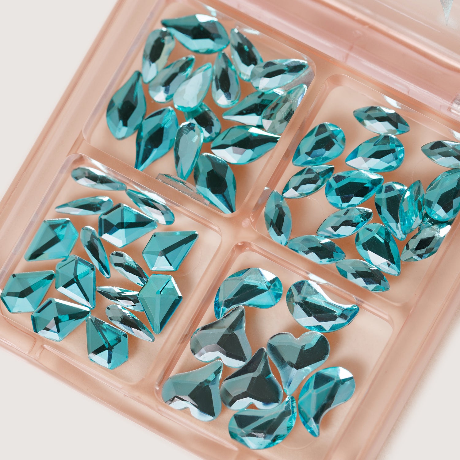 Mixed Shapes Crystals - Maldive Aqua Large