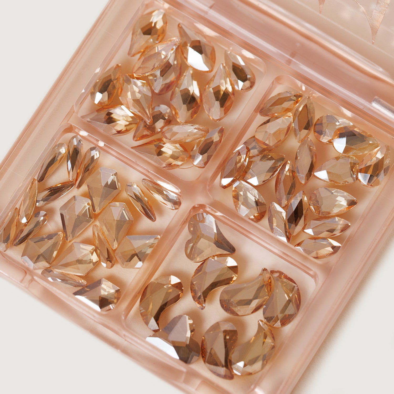 Mixed Shapes Crystals - Champagne Large